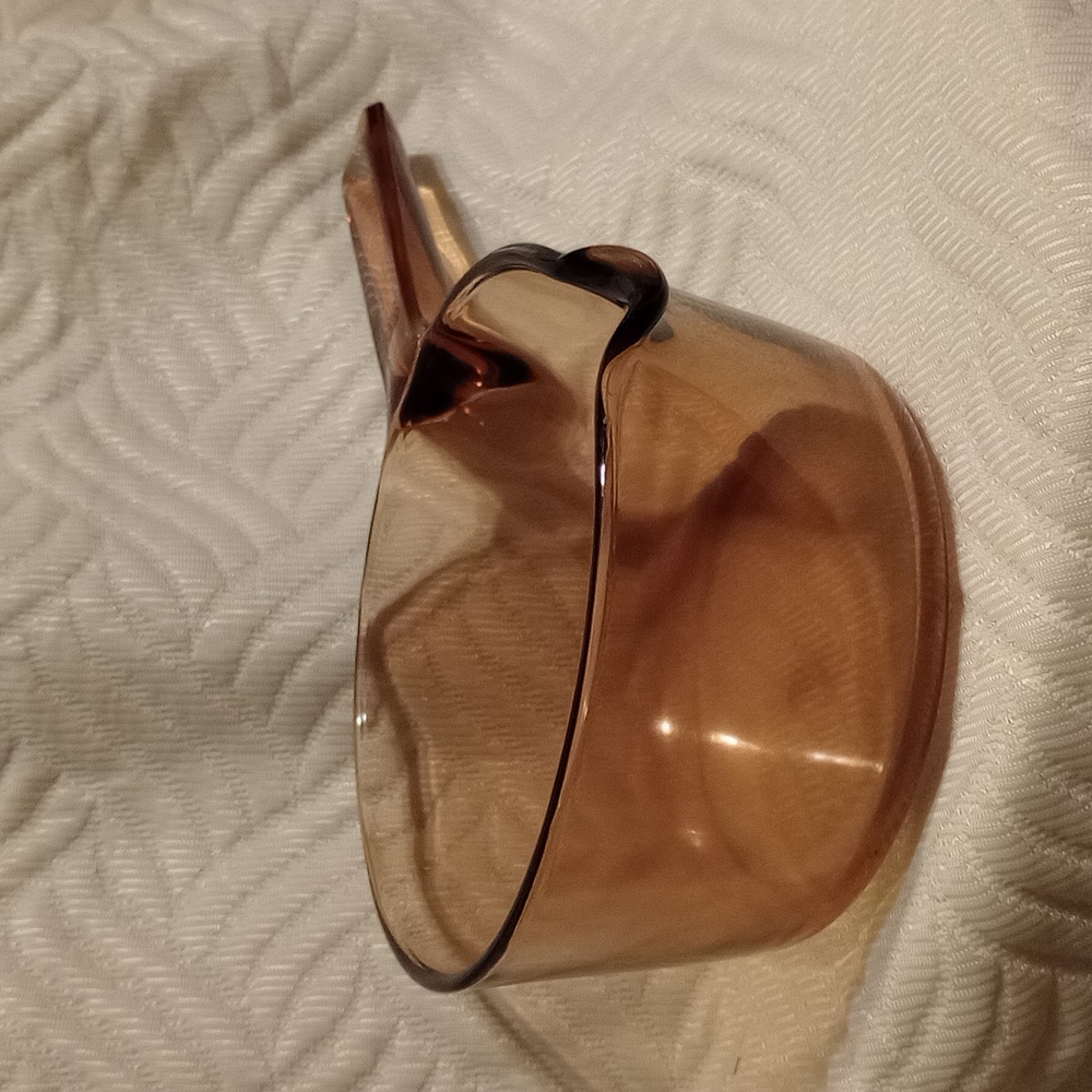 Vision Corning USA 1L Saucepan w/ Pour Spout Amber *NO LID* Cookware